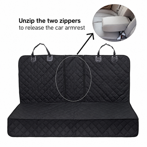 Waterproof Dog Car Seat Cover – Universal Rear Seat Protector